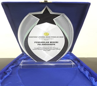 Penghargaan Ditjen Badilum Predikat Smap Tahun 2025